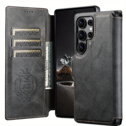 SnapVault Wallet Magnetic Detachable Leather Case