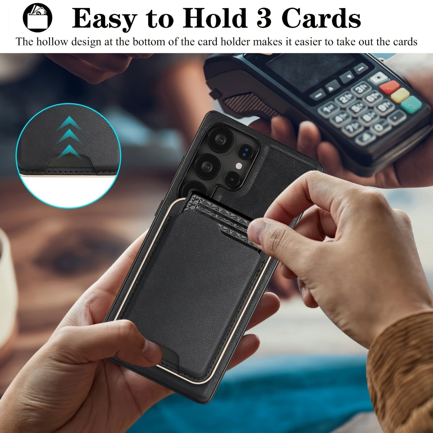 ExecLayer Pro – 2-in-1 Business Leather Wallet Case for Galaxy S Ultra & Plus Series