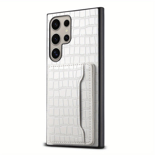 CrocElite Pro – Crocodile Texture Card Holder Case for Galaxy S Ultra Series