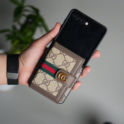 Designer-Inspired Wallet Case – For Galaxy Z Flip