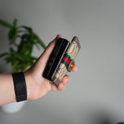 Designer-Inspired Wallet Case – For Galaxy Z Flip