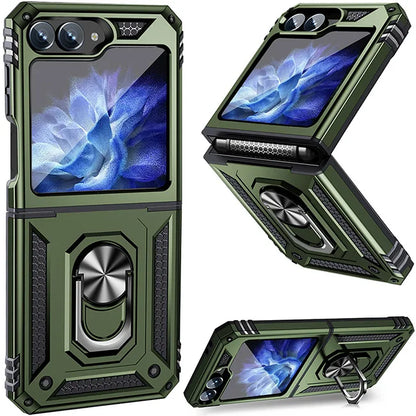 Shockproof Case with Slide Lens & Rotating Ring for Galaxy Z Flip 6