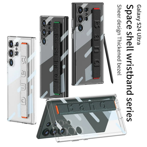 Shockproof Transparent S24 Ultra Case with Wristband - Odin case