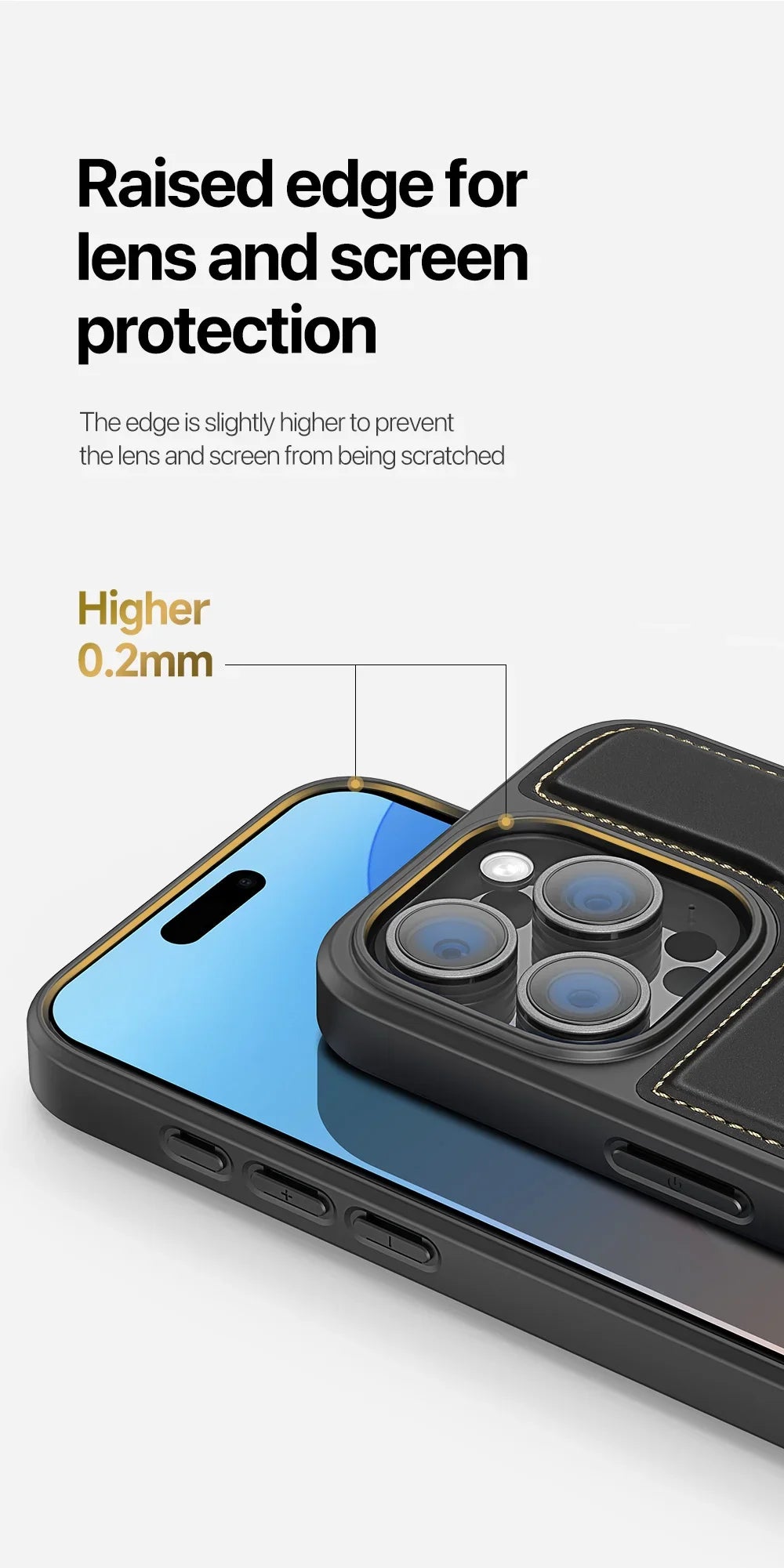 3-in-1 MagSafe Case for iPhone 13-16 Pro Max with Wallet & Stand