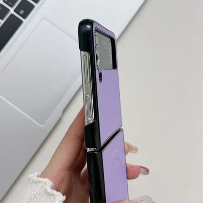 Leather MagSafe Case for Galaxy Z Flip 3-6