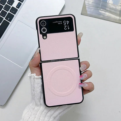 Leather MagSafe Case for Galaxy Z Flip 3-6