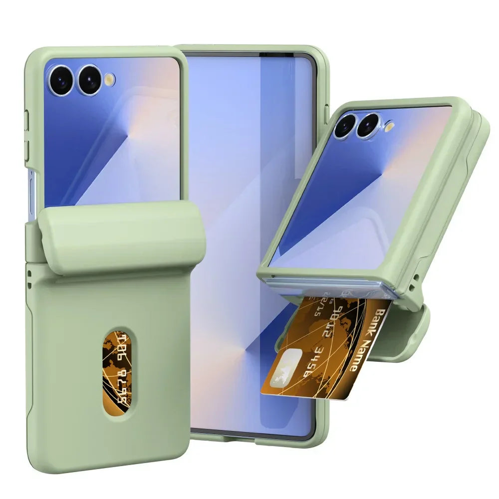 Card Slot Case with Hinge Shield for Galaxy Z Flip 7