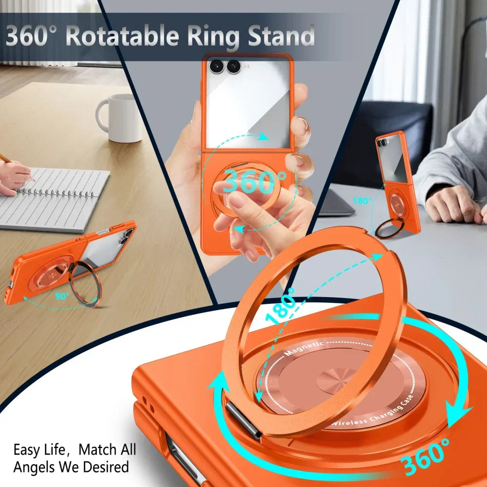 Full Protection Ring Case with MagSafe for Galaxy Z Flip Series