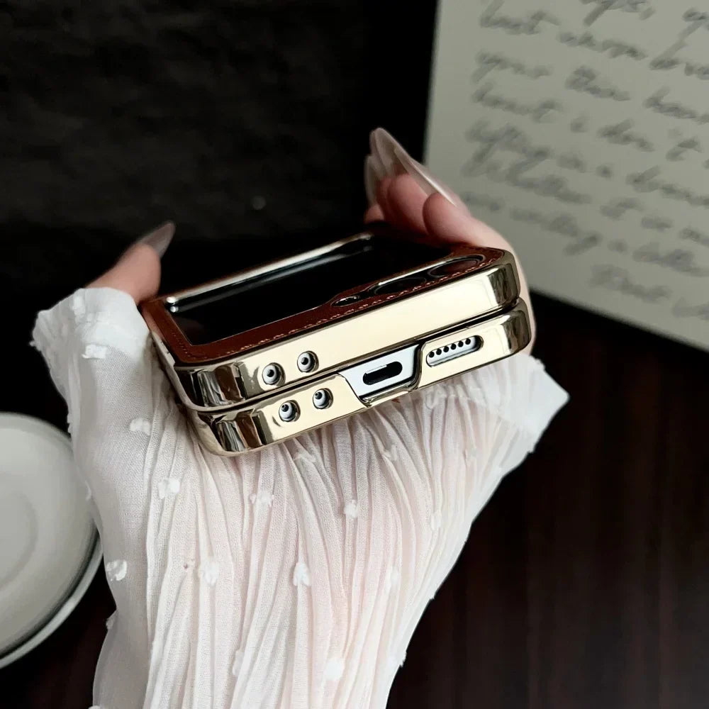 Premium Leather MagSafe Case for Z Flip Series