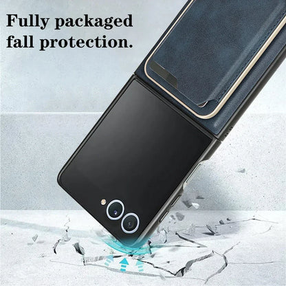MagSafe Leather Wallet Case for Galaxy Z Flip Series