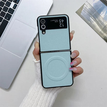 Leather MagSafe Case for Galaxy Z Flip 3-6