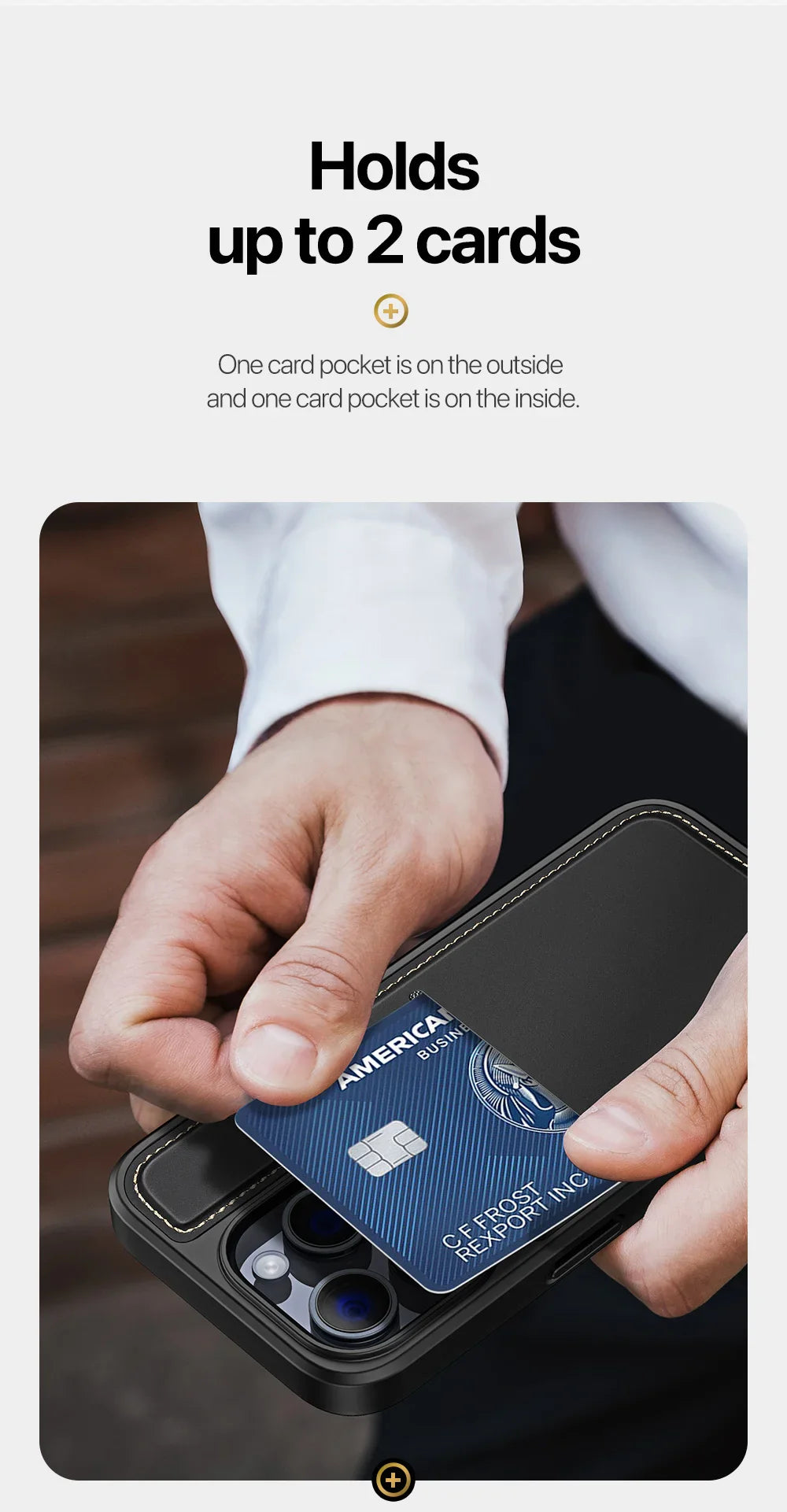 3-in-1 MagSafe Case for iPhone 13-16 Pro Max with Wallet & Stand