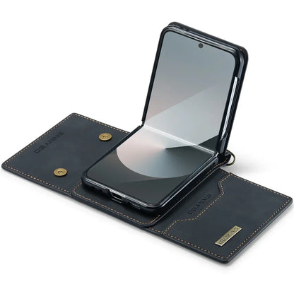 Leather Wallet Case for Galaxy Z Flip 3-6