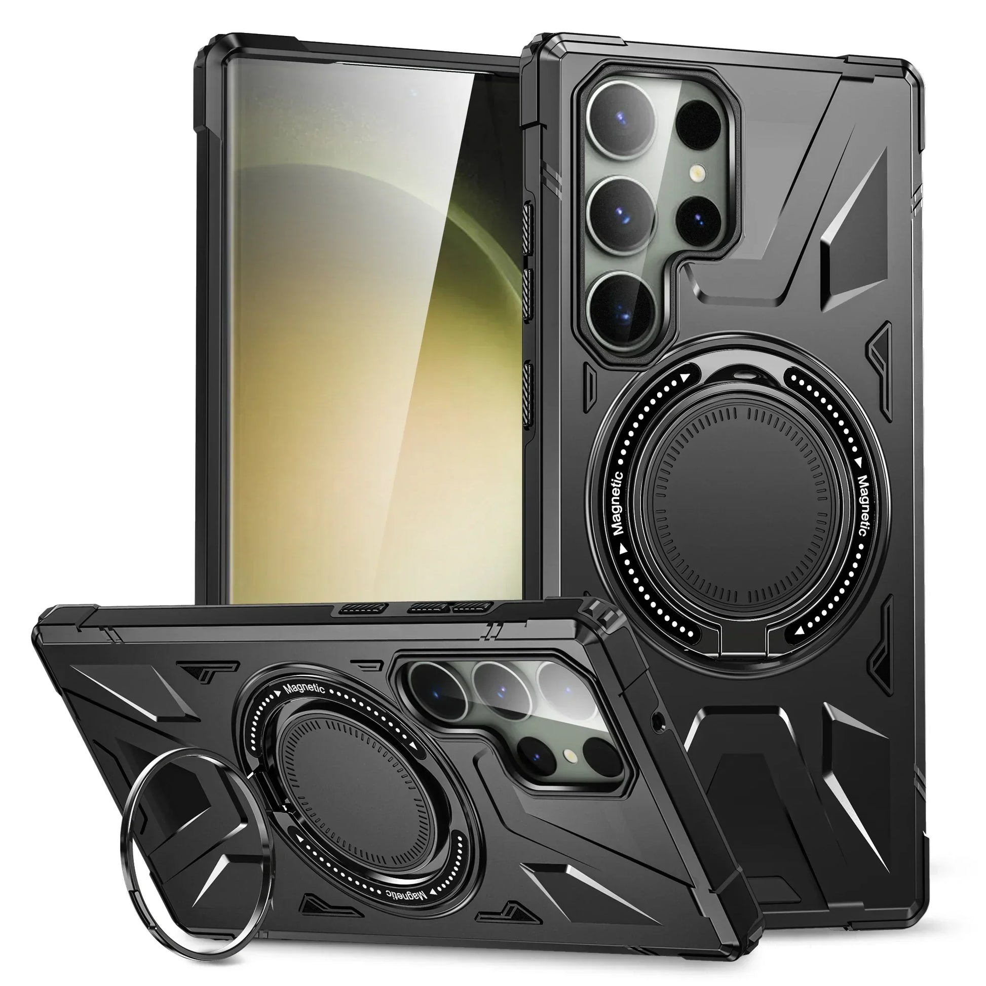 Shockproof Magnetic S24 Ultra Case With Ring Bracket - Odin case