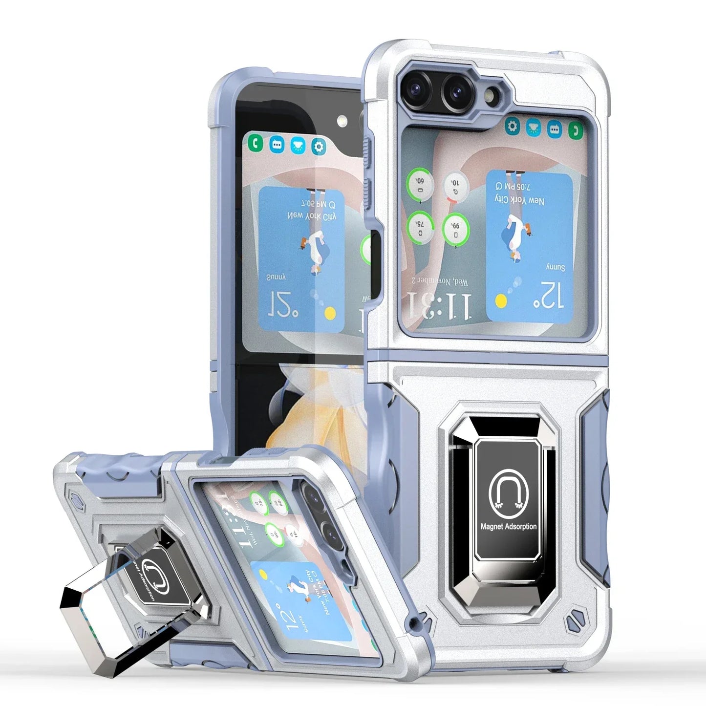 Military-Grade Armor Case for Galaxy Z Flip 3-6