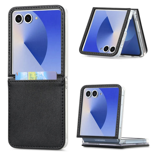 Leather Card Holder Case for Galaxy Z Flip Series