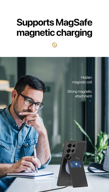 Magnetic 3-in-1 Wallet Case for Samsung S24 Series