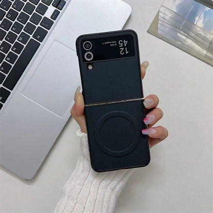 Leather MagSafe Case for Galaxy Z Flip 3-6