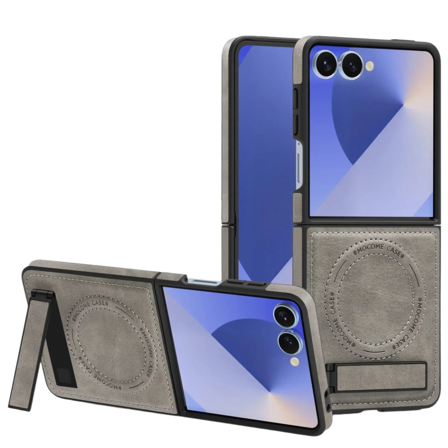 Leather MagSafe Stand Case for Z Flip Series