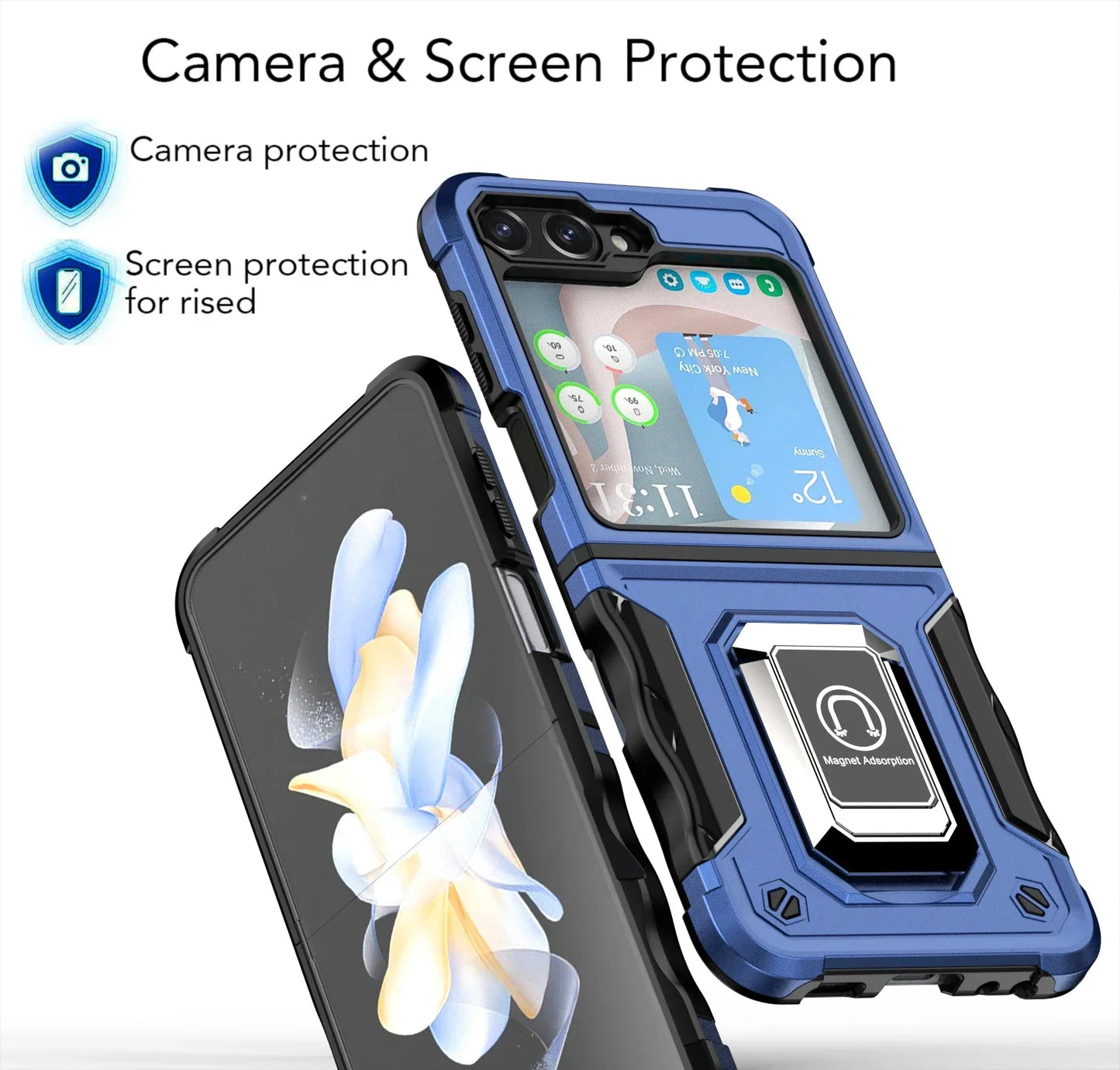 Military-Grade Armor Case for Galaxy Z Flip 3-6