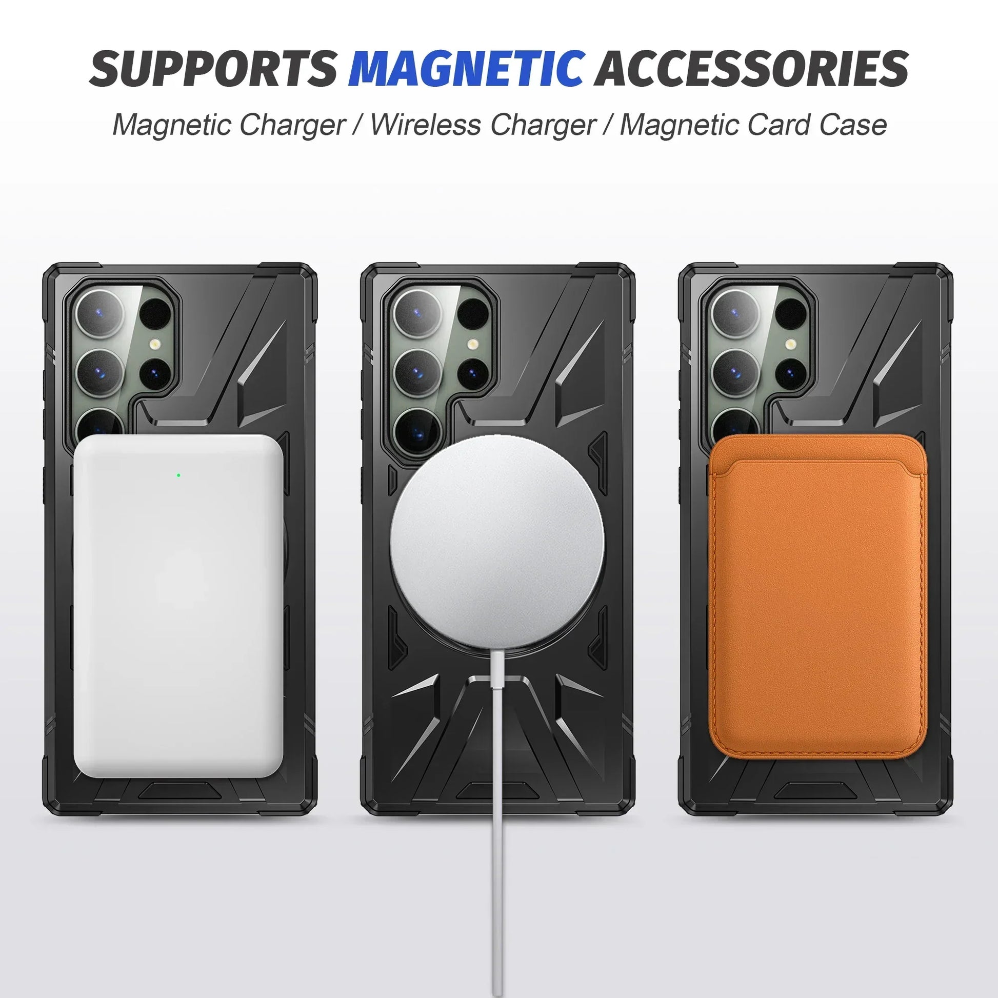 Shockproof Magnetic S24 Ultra Case With Ring Bracket - Odin case