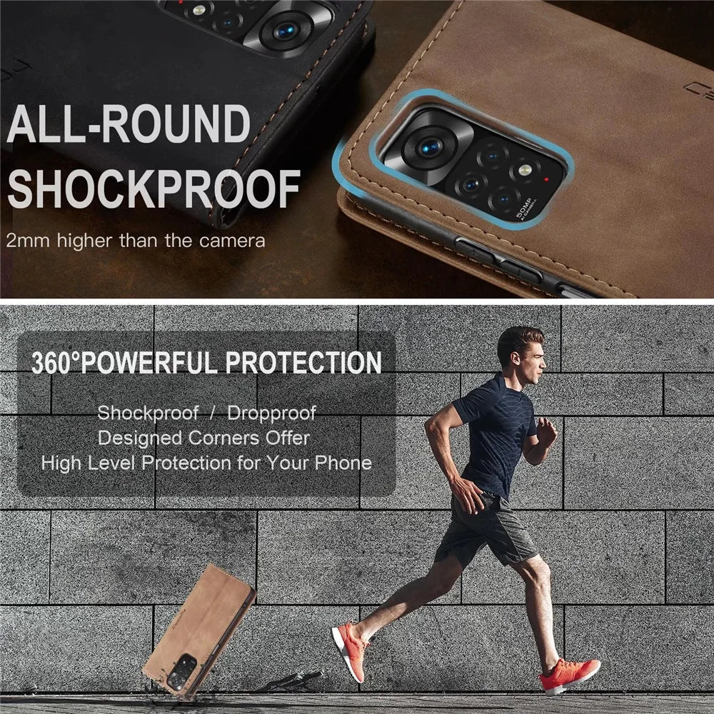 Premium Flip Leather Phone Case For Pixel Series