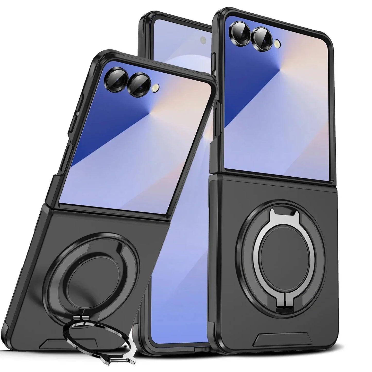 Rugged Magnetic Ring Case with MagSafe for Galaxy Z Flip 5/6/7