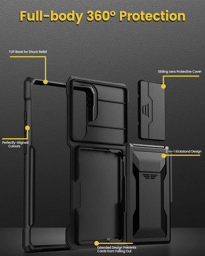 Shockproof S24 Ultra Case with Card Holder - Odin case