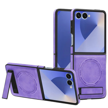 Leather MagSafe Stand Case for Z Flip Series