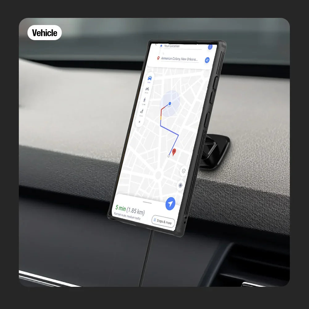 Magnetic S24 Ultra Case with Slide Lens Protection - Odin case