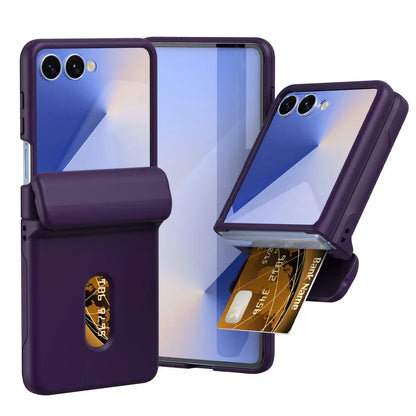 Card Slot Case with Hinge Shield for Galaxy Z Flip 7