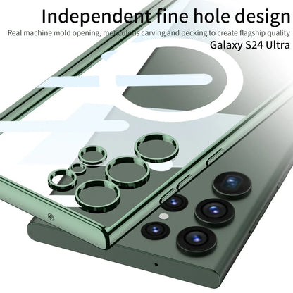 Samsung Galaxy S24 Transparent Magnetic Wireless Charging Case - Odin case