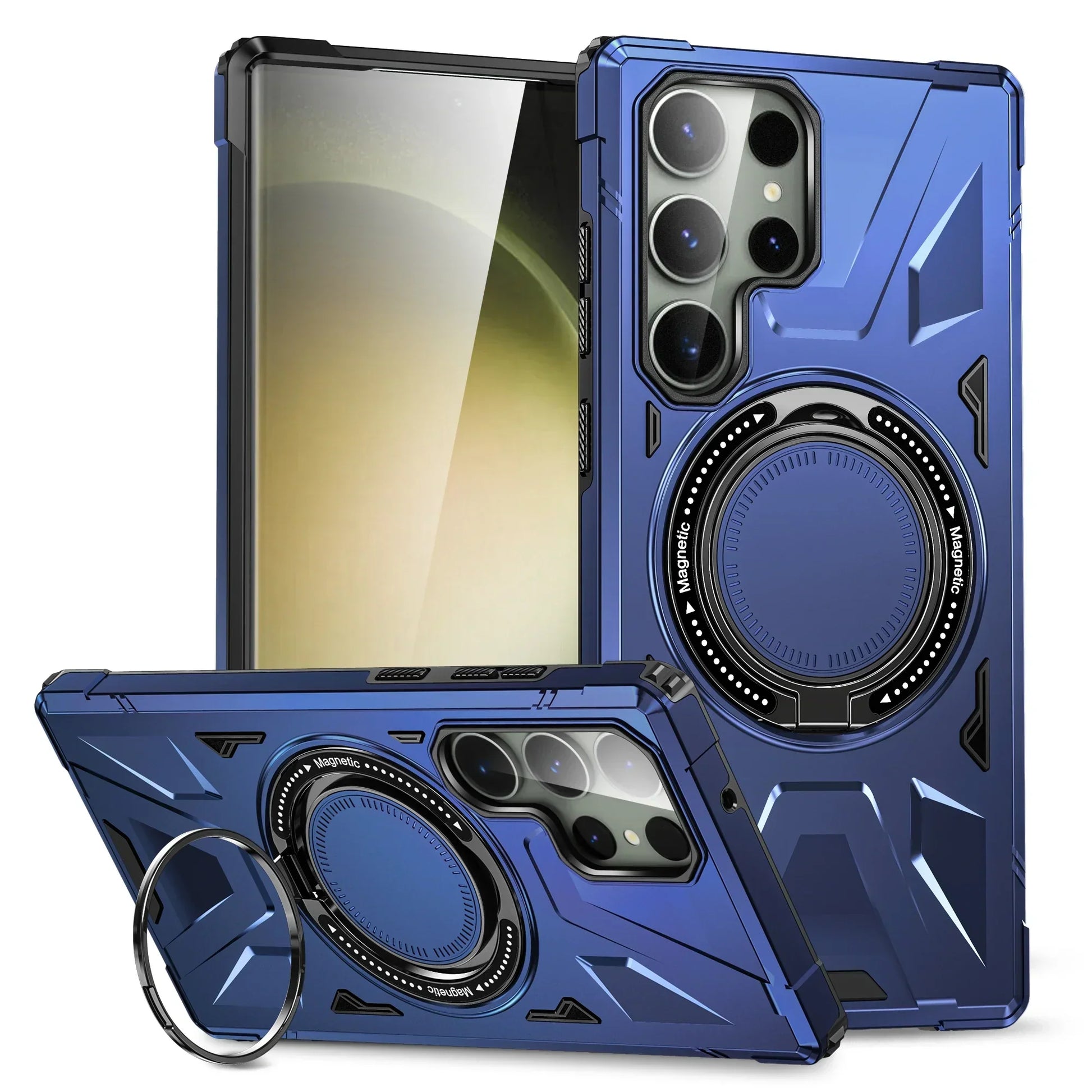 Shockproof Magnetic S24 Ultra Case With Ring Bracket - Odin case