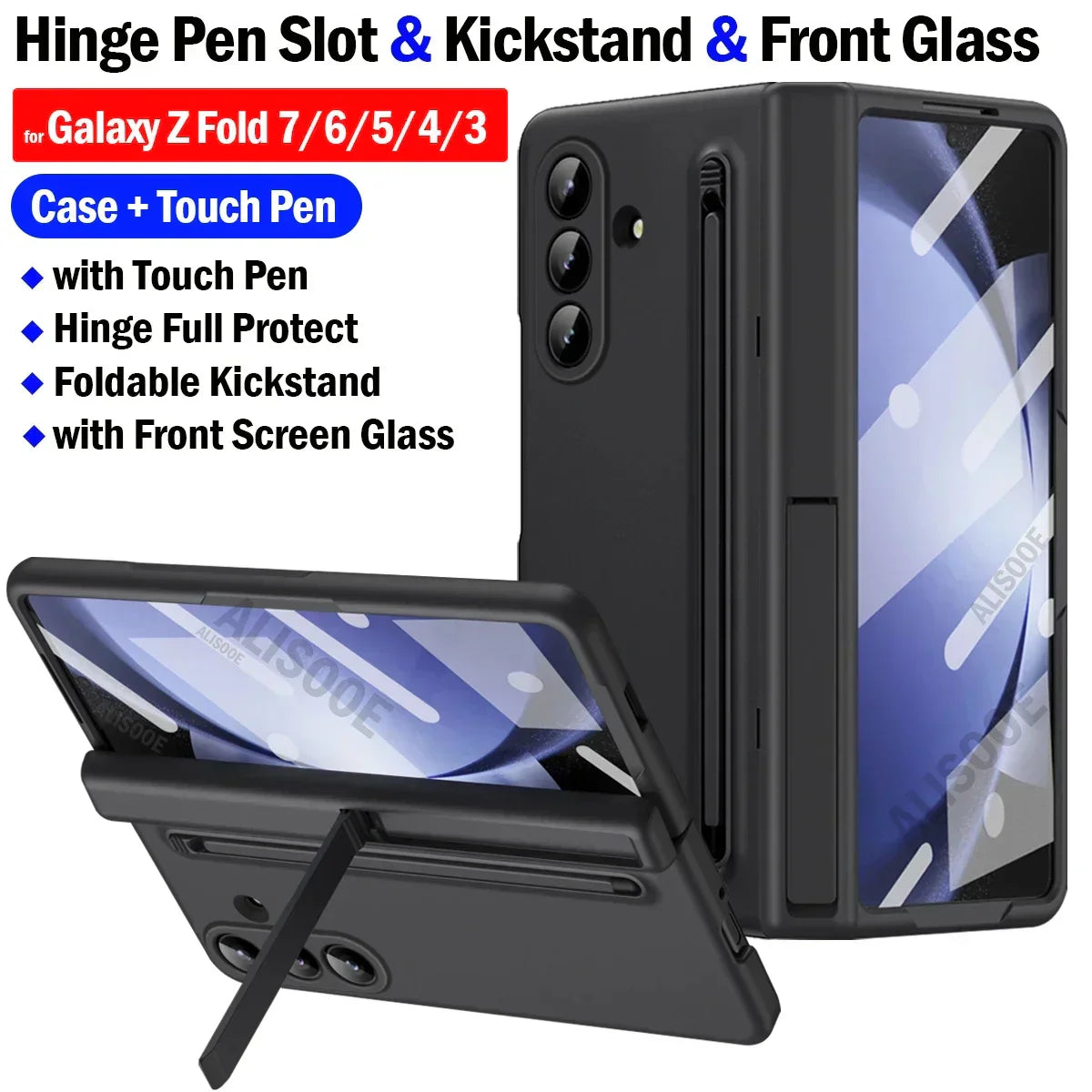 All-in-One Hard Case with S Pen Slot for Galaxy Z Fold Series