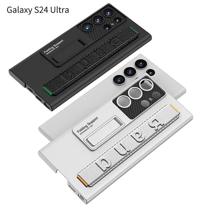 Shockproof S24 Ultra Case with Bracket & Wrist Strap - Odin case