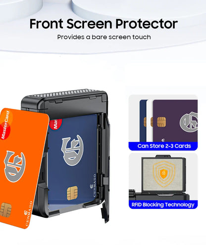 Rugged Shockproof Case for Galaxy Z Flip 3-6 with Screen Protector