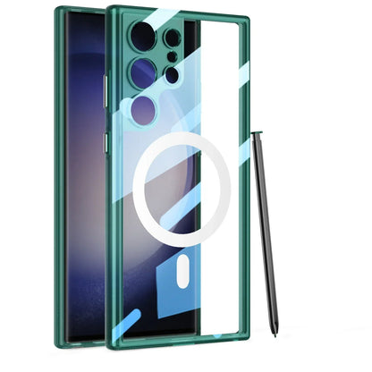 S24 Ultra Shockproof Transparent Magnetic Case - Odin case