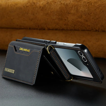 Leather Wallet Case for Galaxy Z Flip 3-6