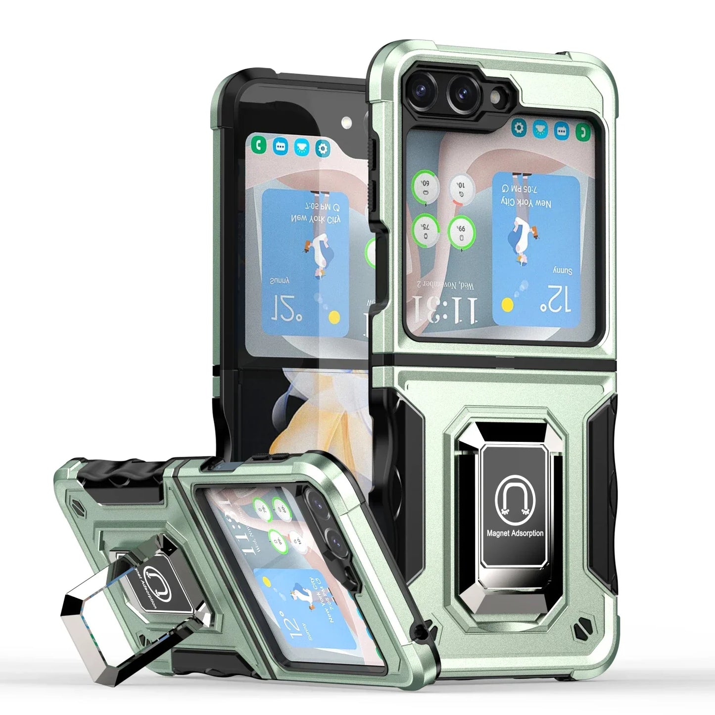 Military-Grade Armor Case for Galaxy Z Flip 3-6