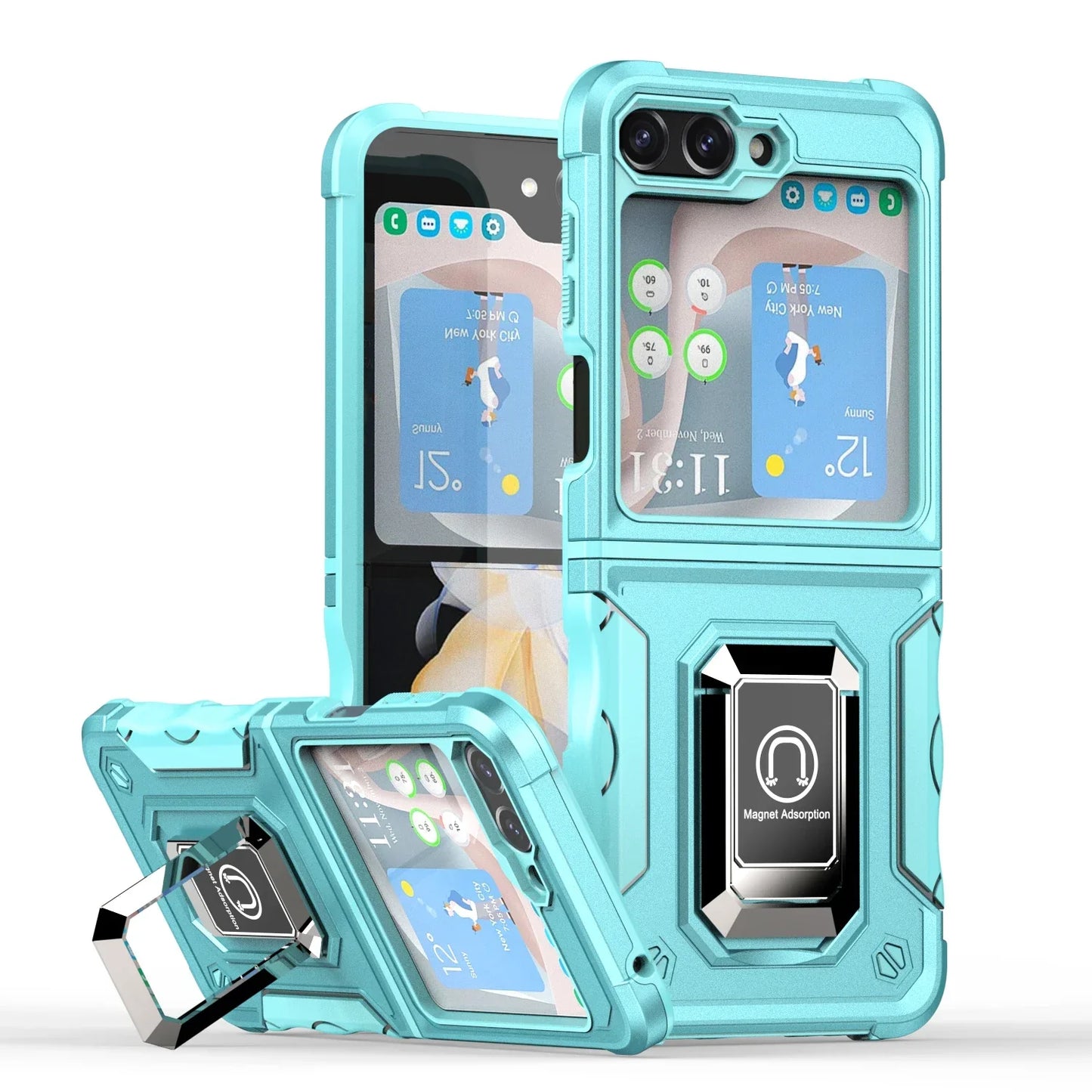 Military-Grade Armor Case for Galaxy Z Flip 3-6