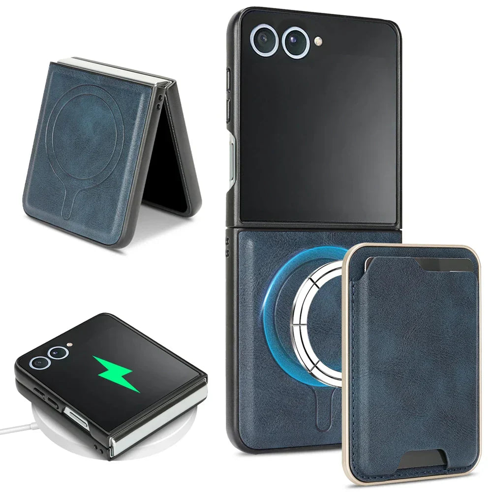 MagSafe Leather Wallet Case for Galaxy Z Flip Series