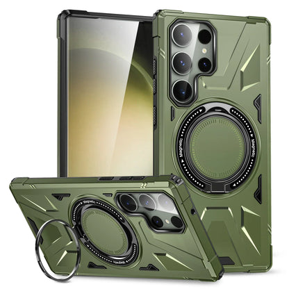 Shockproof Magnetic S24 Ultra Case With Ring Bracket - Odin case