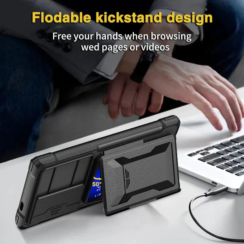 Shockproof S24 Ultra Case with Card Holder - Odin case