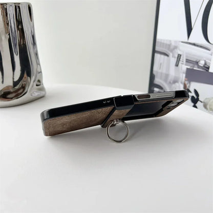 Elegant Leather Stand Case for Z Flip Series