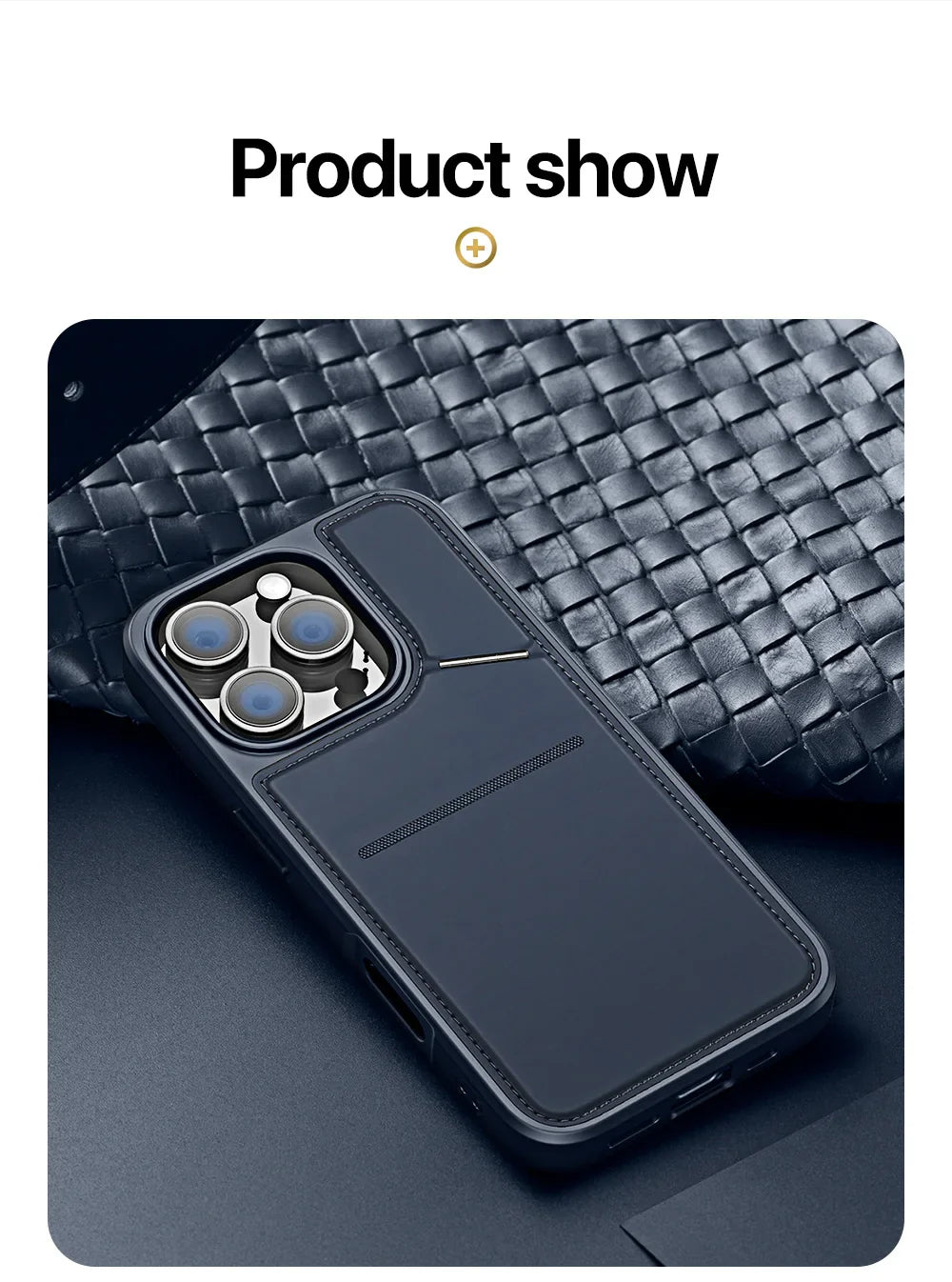 3-in-1 MagSafe Case for iPhone 13-16 Pro Max with Wallet & Stand