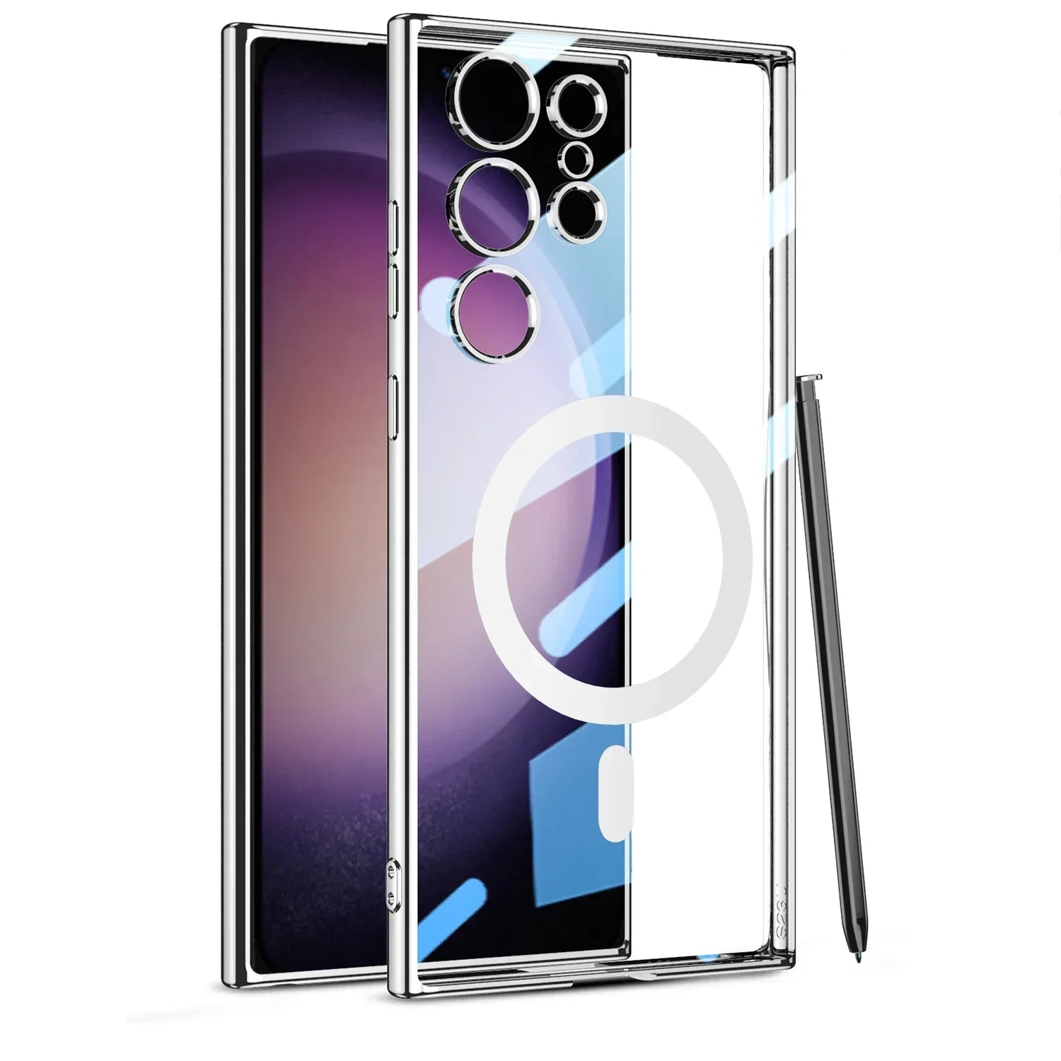 Samsung Galaxy S24 Transparent Magnetic Wireless Charging Case - Odin case