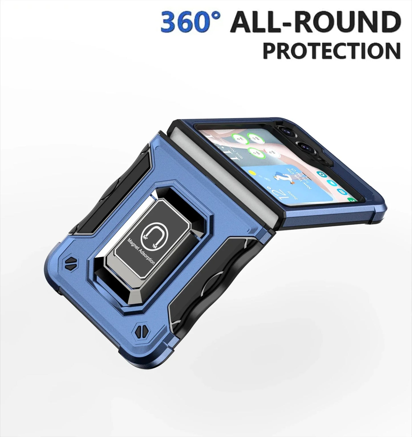 Military-Grade Armor Case for Galaxy Z Flip 3-6