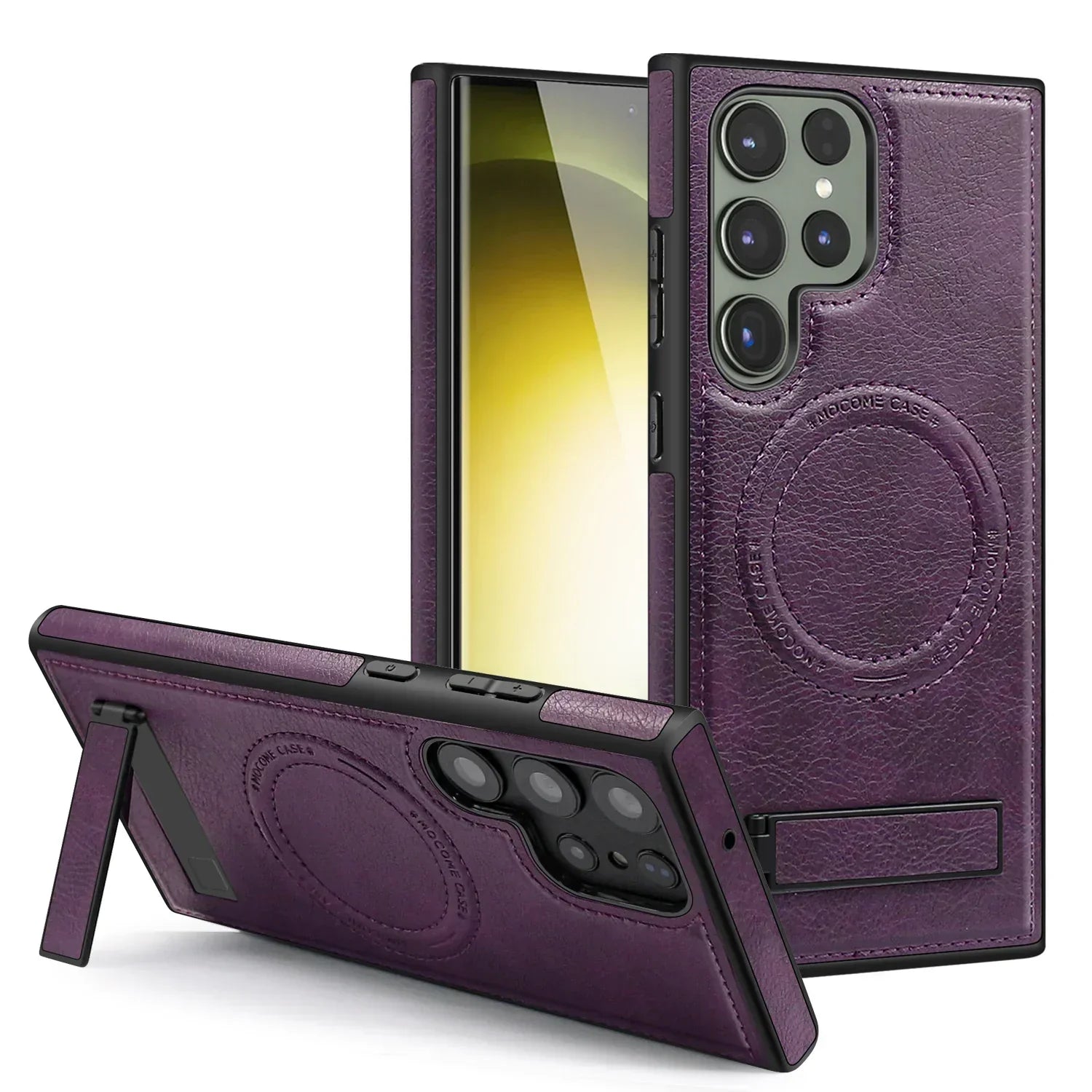 Samsung Galaxy S24 Case Leather Magnetic with Kickstand - Odin case