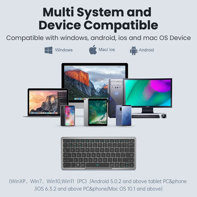 Folding Keyboard Wireless Bluetooth For Z Fold Series - Odin case