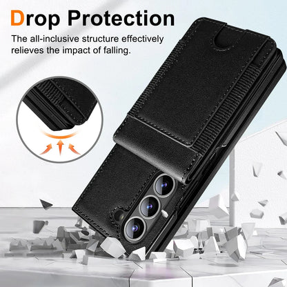 FoldLux Wallet – Leather Folio Case with Built-in Screen Protector for Z Fold Series